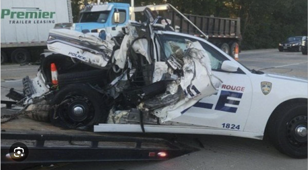 Officer Injured in 18-Wheeler Crash
