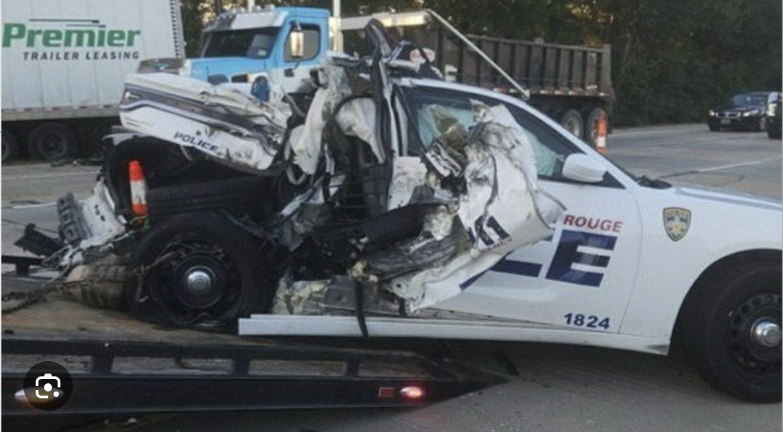 Officer Injured in 18-Wheeler Crash